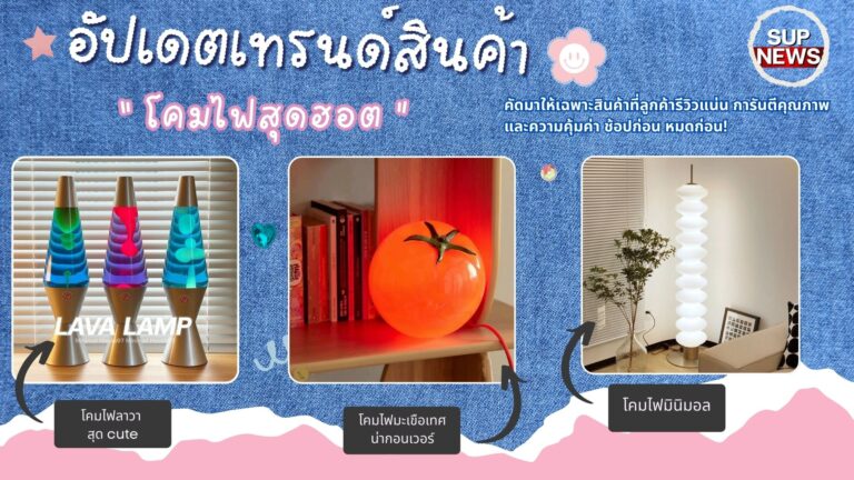 โคมไฟตั้งโต๊ะดีไซน์ยอดนิยม แสงนุ่มนวล เหมาะสำหรับแต่งห้องนอนหรือห้องนั่งเล่น